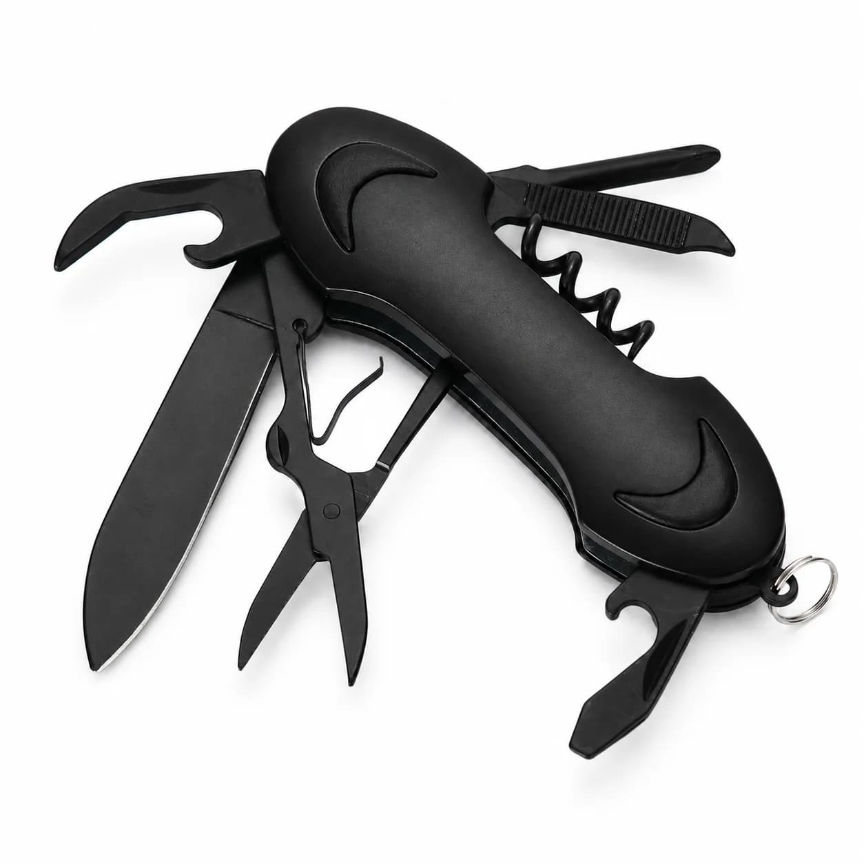 Folding Multitool Pocket Knife, Portable 10-in-1 Survival Tool with Knife, Scissors, screen, boot open and Multi dose Accessories, Compact Outdoor EDC Tool for Camping, Hiking, Fishing, travel and DIY peer