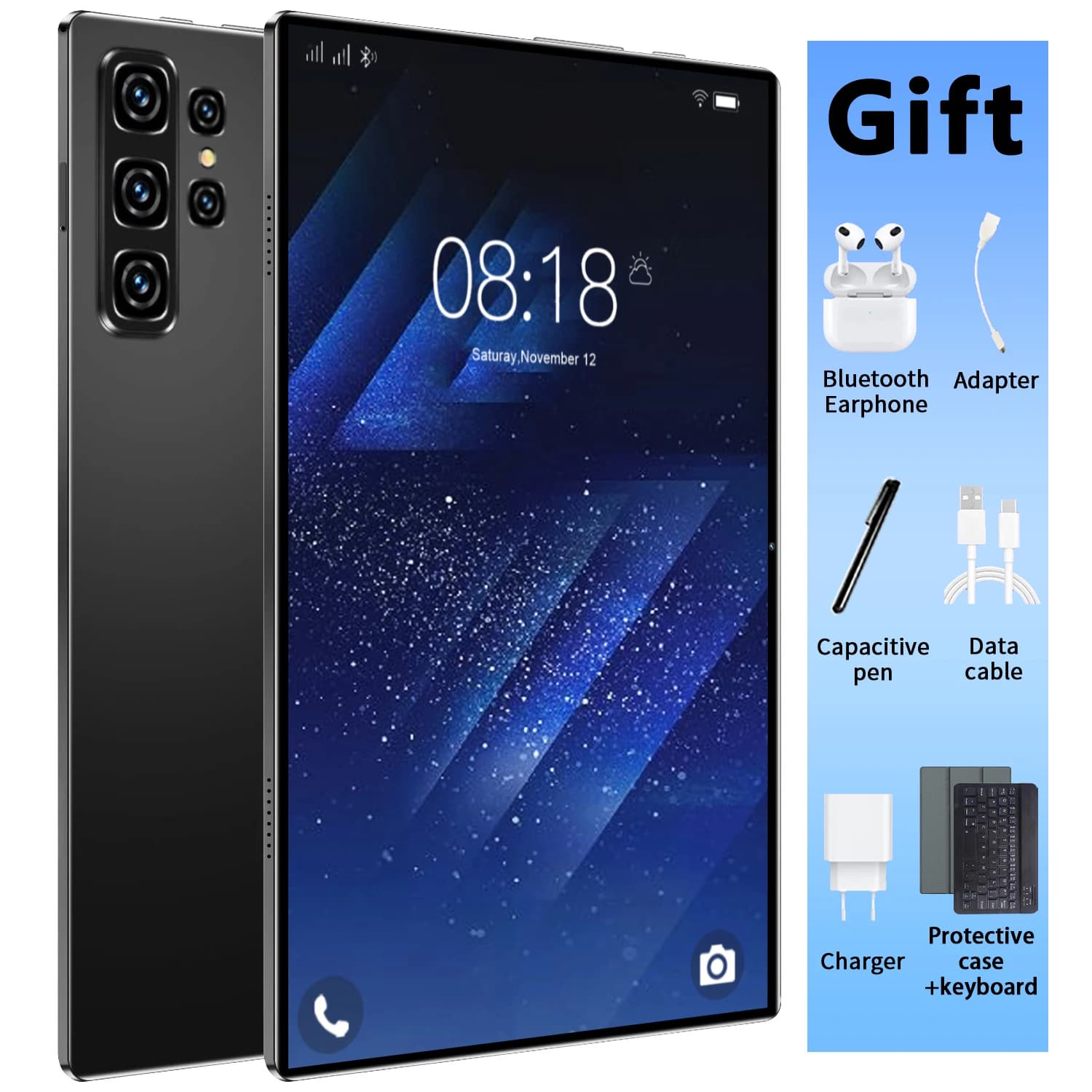 2026 Global Version New Tablet 20000mAh 16GB+1T 10.36inch HD 4K Android13  5G Dual SIM Phone Call WiFi GPS WPS Tablet PC