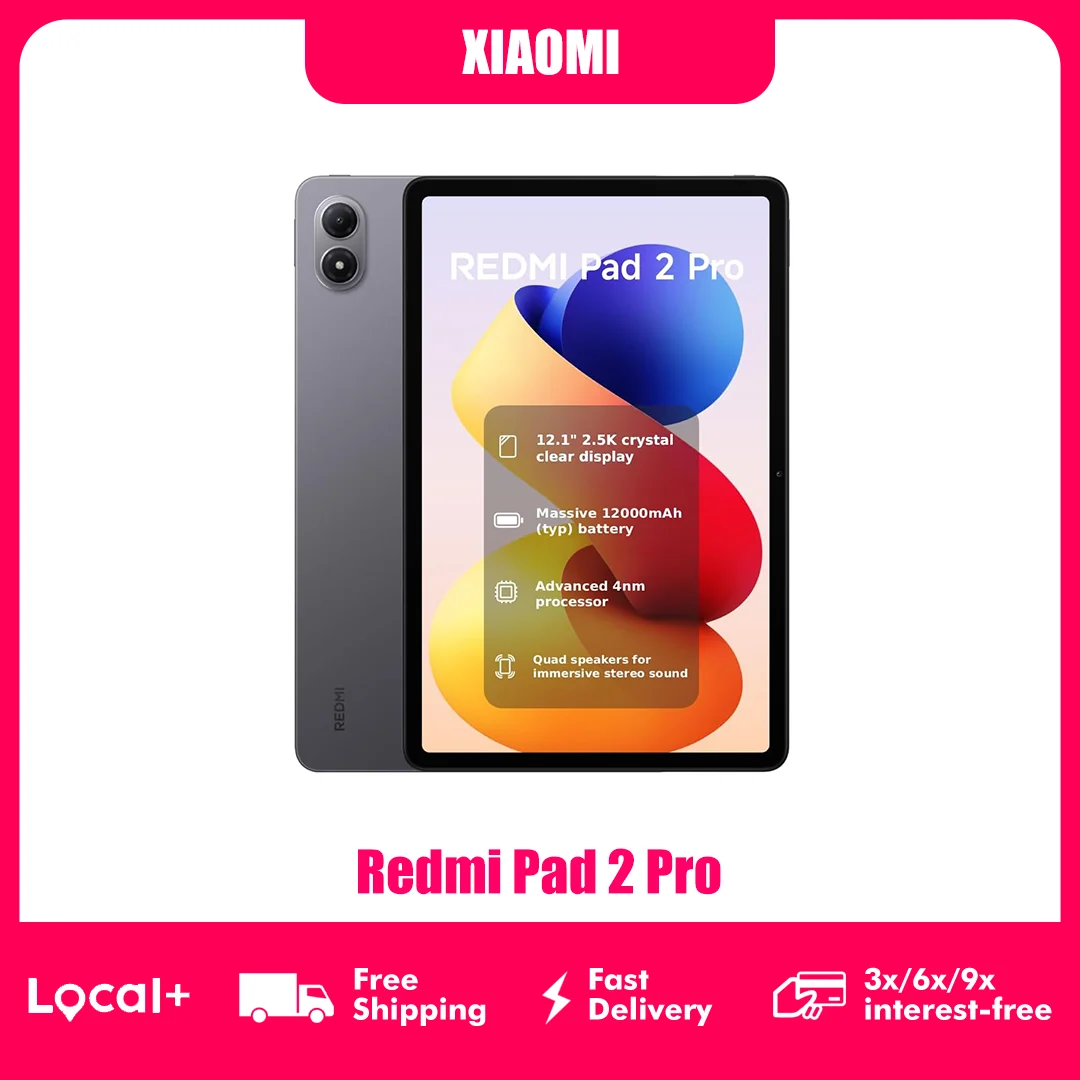 Xiaomi Redmi Pad 2 Pro Tablet PC WIFI 6GB/128GB 8GB/256GB 12.2" 2.5K Display 12000mAh Battery