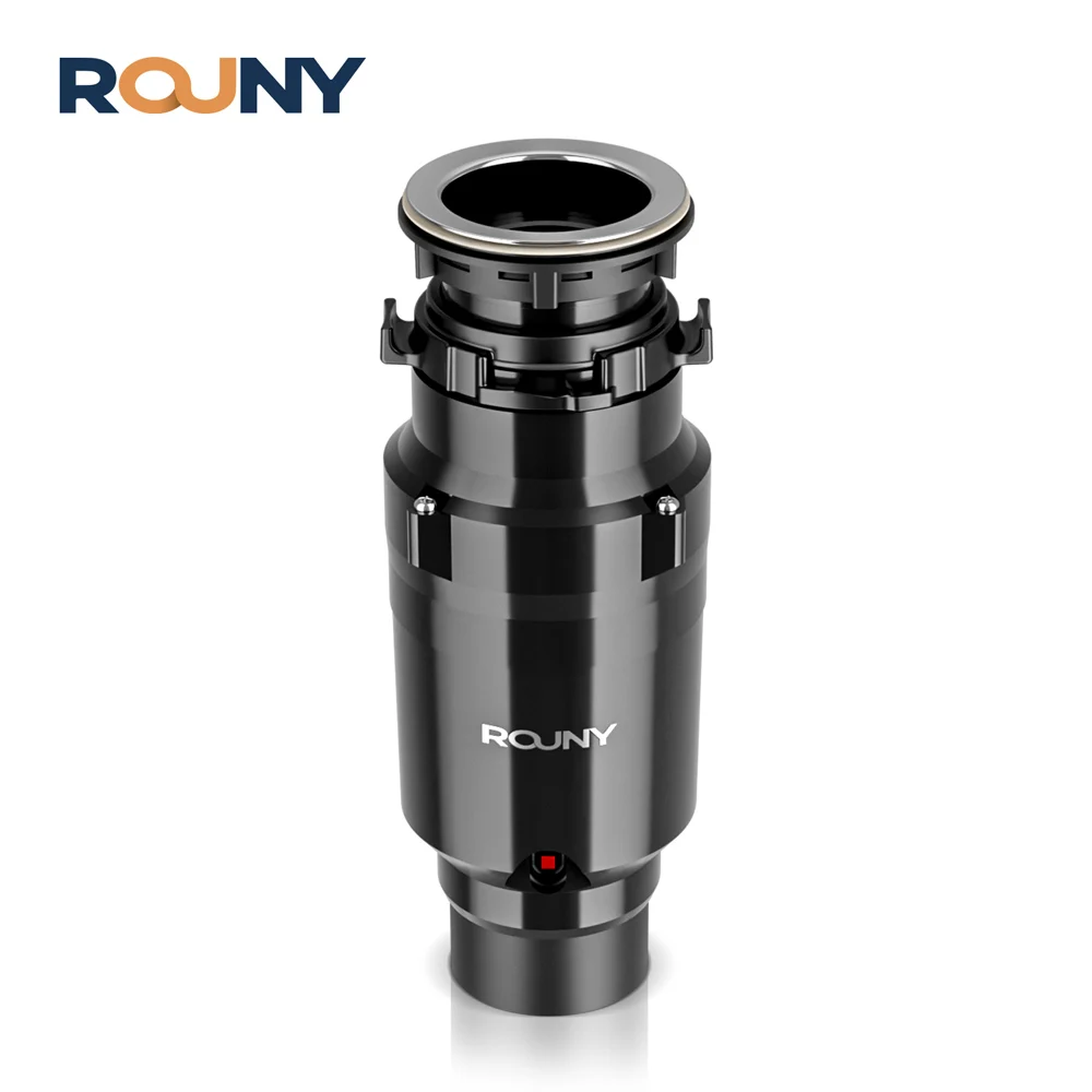 ROUNY Ultra-Quiet 1/2 3/4HP Continuous Feed Garbage Disposal, Kitchen Food Waste Disposer with Stainless-Steel Grinding System