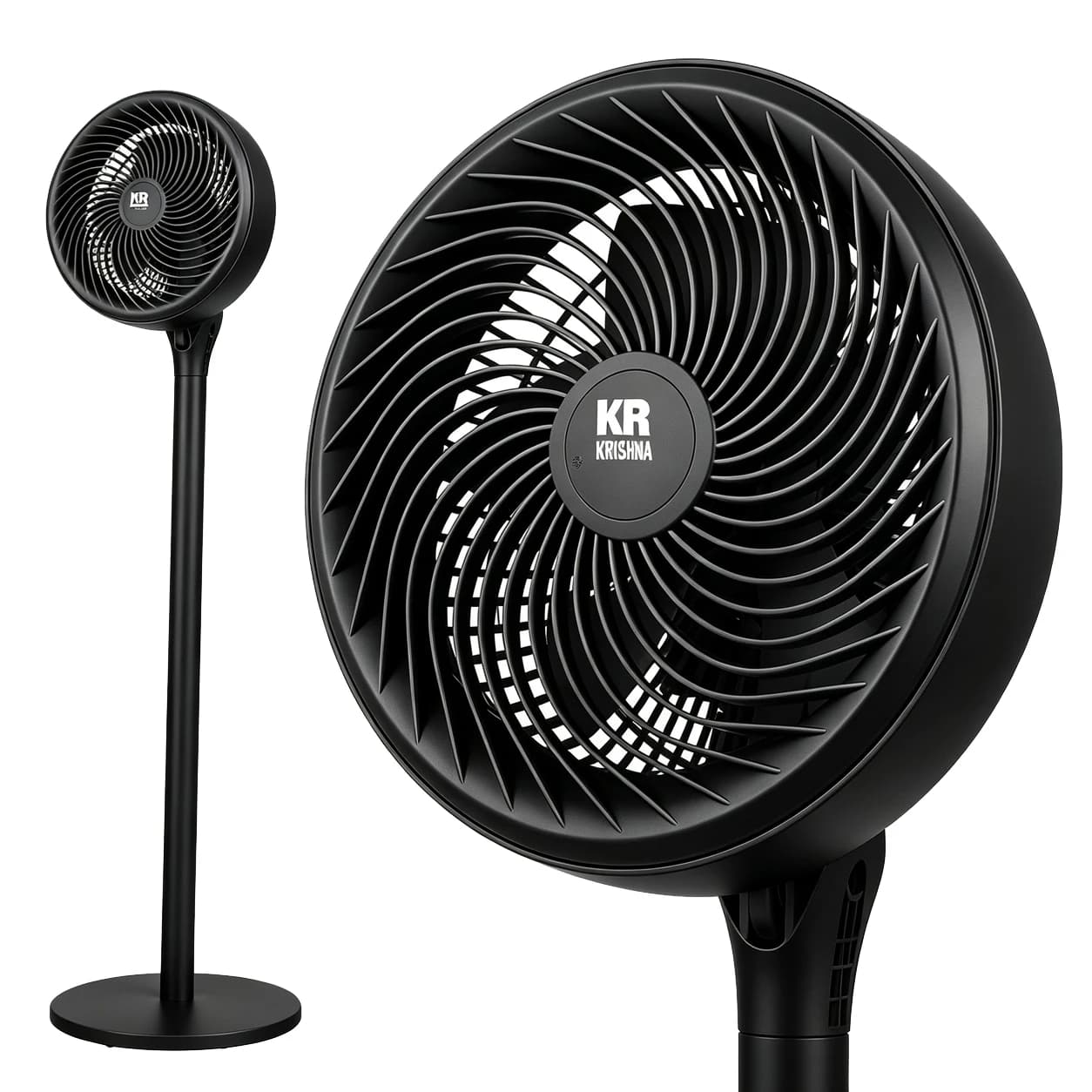 Floor fan, air circulation fan, three adjustable speed levels, adjustable height, super quiet operation