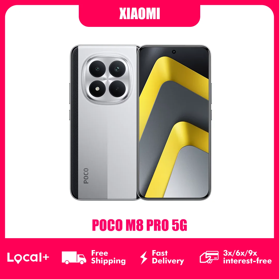 POCO M8 Pro 5G 8GB 256GB 12GB 512GB NFC 6500mAh Battery 50MP Camera Smartphone