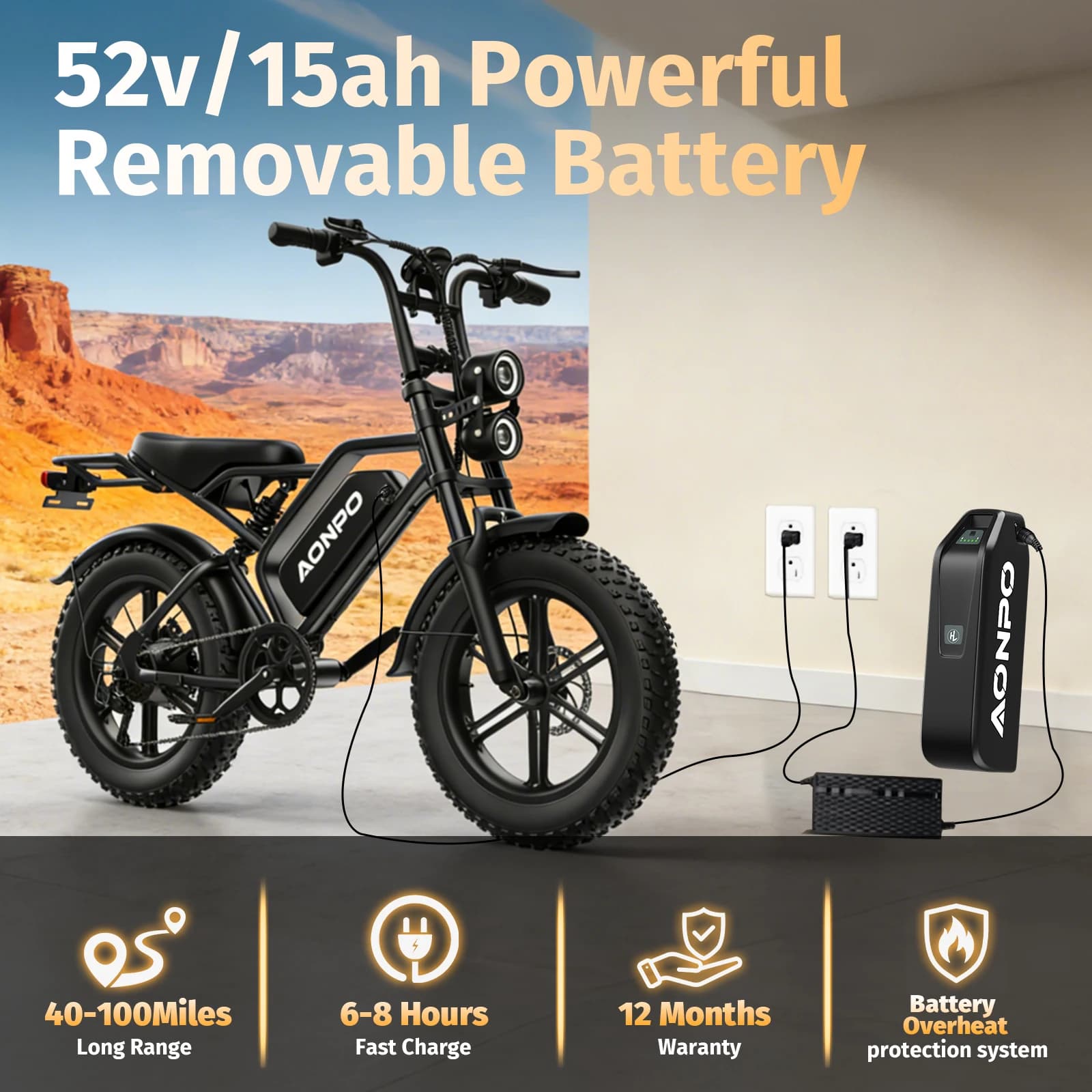 V20 e-bike 2000W52V brushless engine thick traction Bike Electric Road, electric bike for adults, suitable for daily travel and full-air activities.