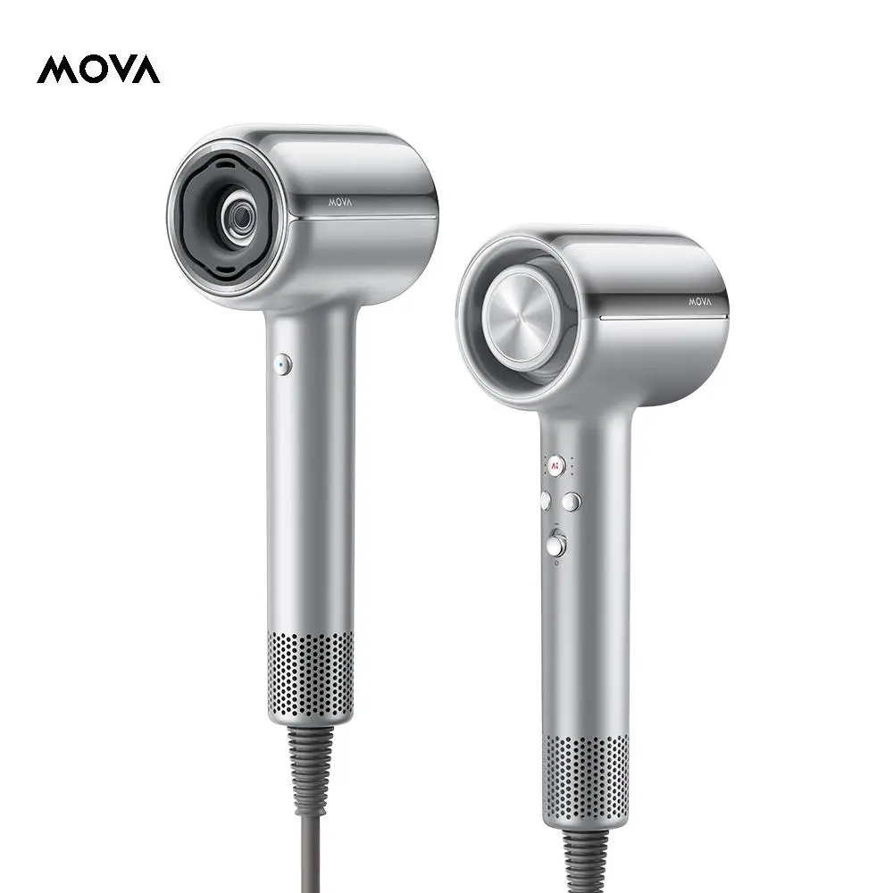 MOVA Shine 20 Hair Cleaner Auto Mode Adjustment Ion High Speed Motor Plasma Hair Care NTC Sensor Multiple Dry Modes Gold Silver