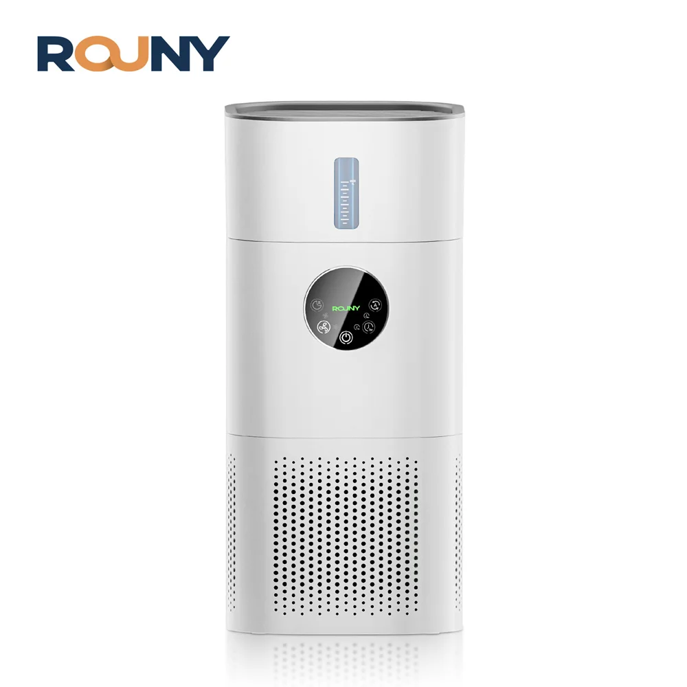 ROUNY Air Purifier & Humidifier Combo 2-in-1, Pet Odor/Smoke/Allergies, 360° Air Intake, Quiet 25dB, 20~50㎡, H13 True HEPA,White