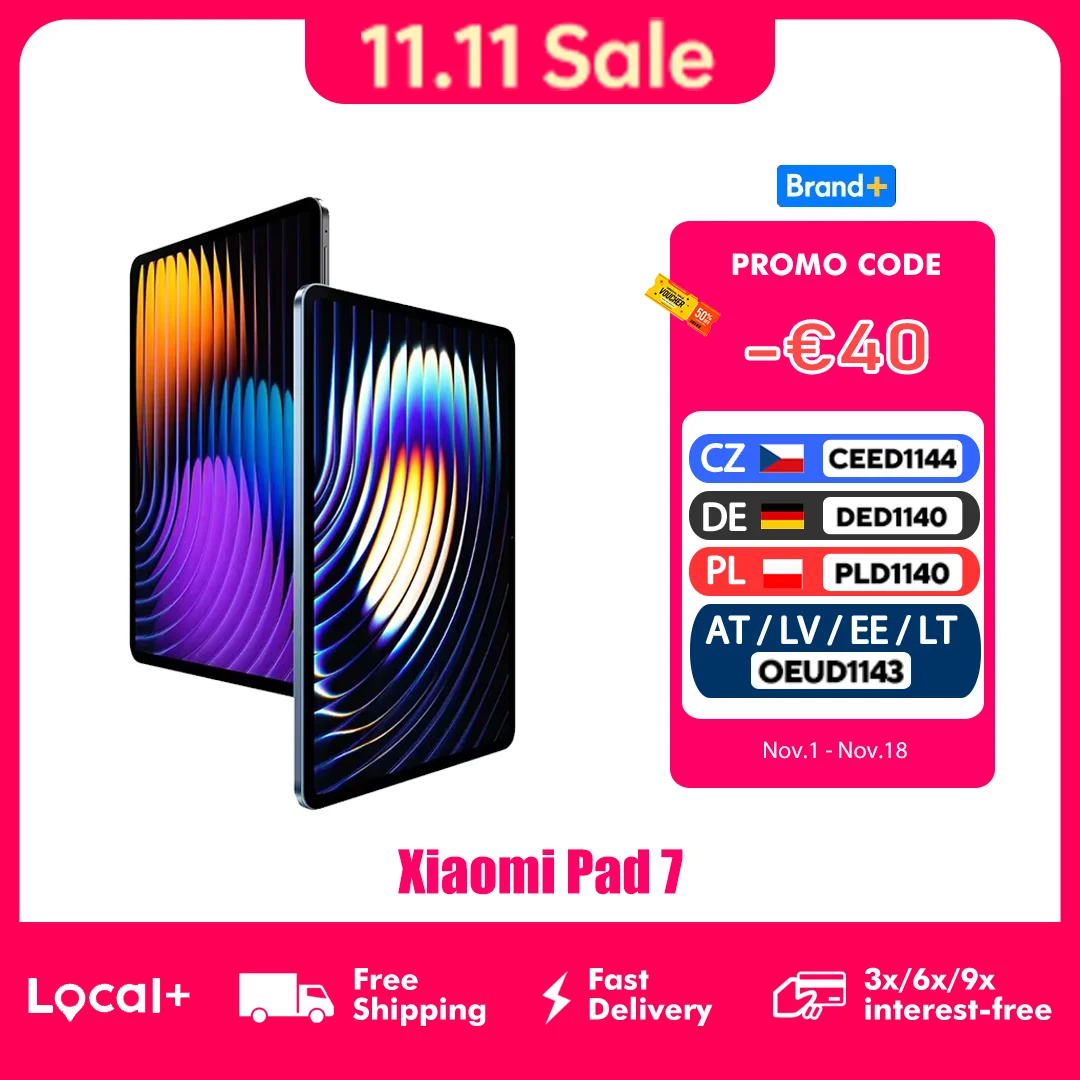 Xiaomi Pad 7 Tablet，11.2” 3.2K 144 Hz Screen，Snapdragon 7+ Gen 3，13 Mp Camera，8850 Mah Battery