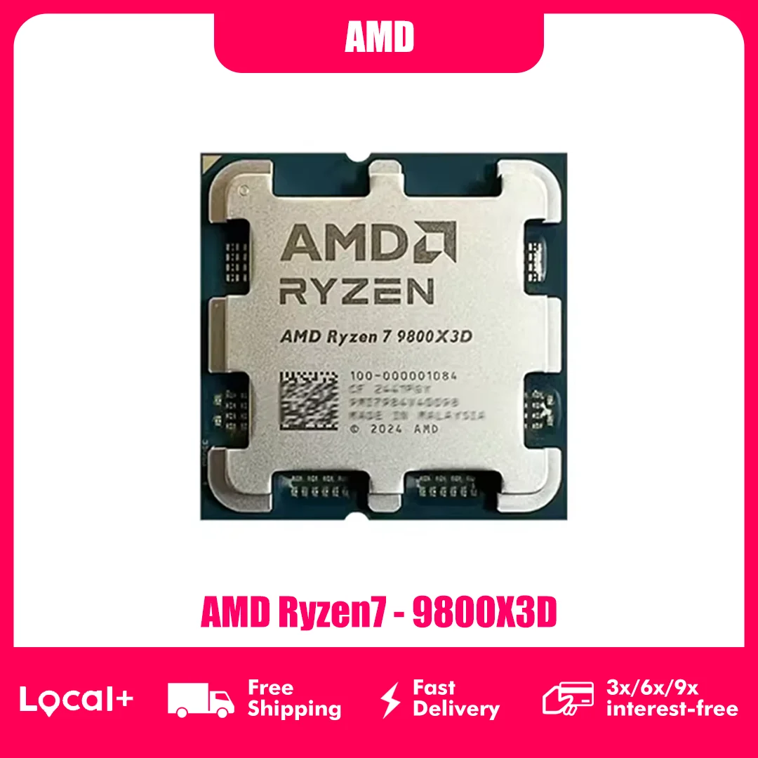 AMD Ryzen 7 9800X3D 9800X 3D 9800 X3D 8-Core 16-Thread 104MB Game Cache Acceleration Frequency 5.2GHz CPU New Original
