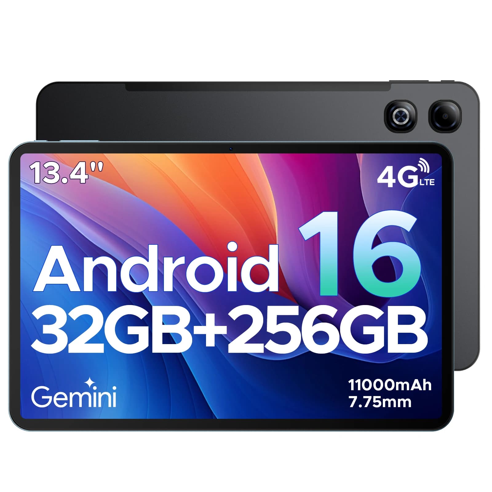 DOOGEE Tab G6 Max Tablet Android 16 32GB+256GGB 13.4'' 90Hz Display 11000mAh Battery 7.7mm Ultra-thin UNISOC T7280 Widevine L1