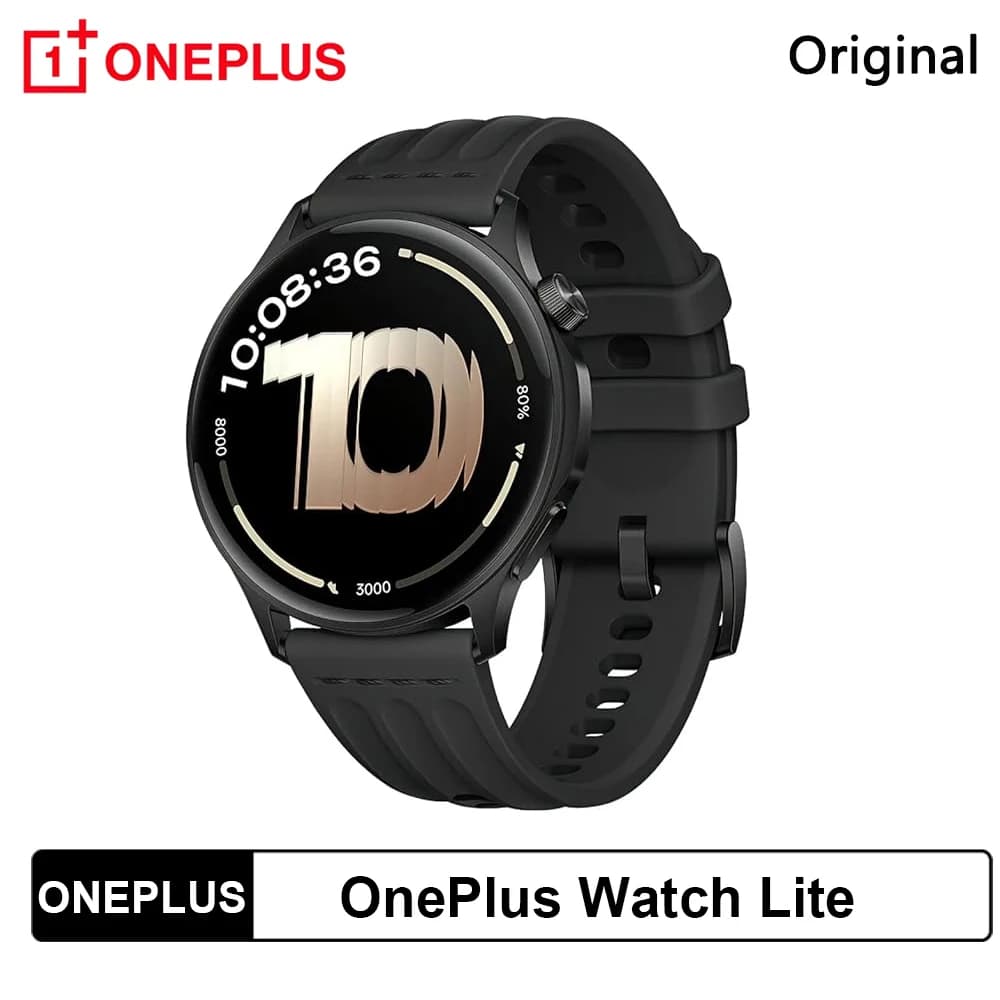 Original OnePlus Watch Lite Global Version Smart Watch 1.46'' AMOLED Display Dual Band GPS 330mAh Battery 10 Days Long Life OxygenOS 7.1