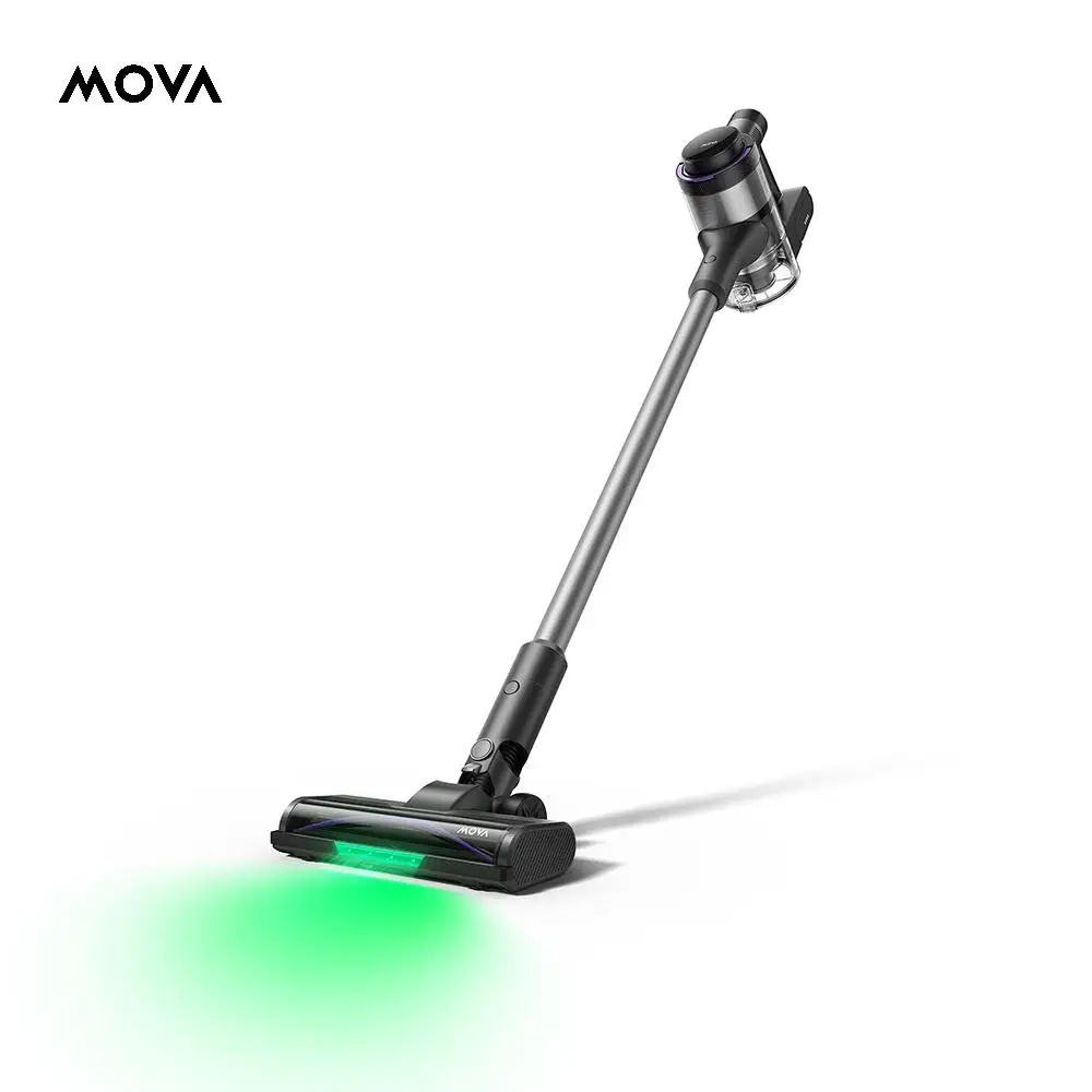 MOVA S7 Cordless Stick Vacuum Cleaner Cyclonic Suction with LED Screen 30kpa 535W 170AW One-pull Ring Scrapes Dust 80min