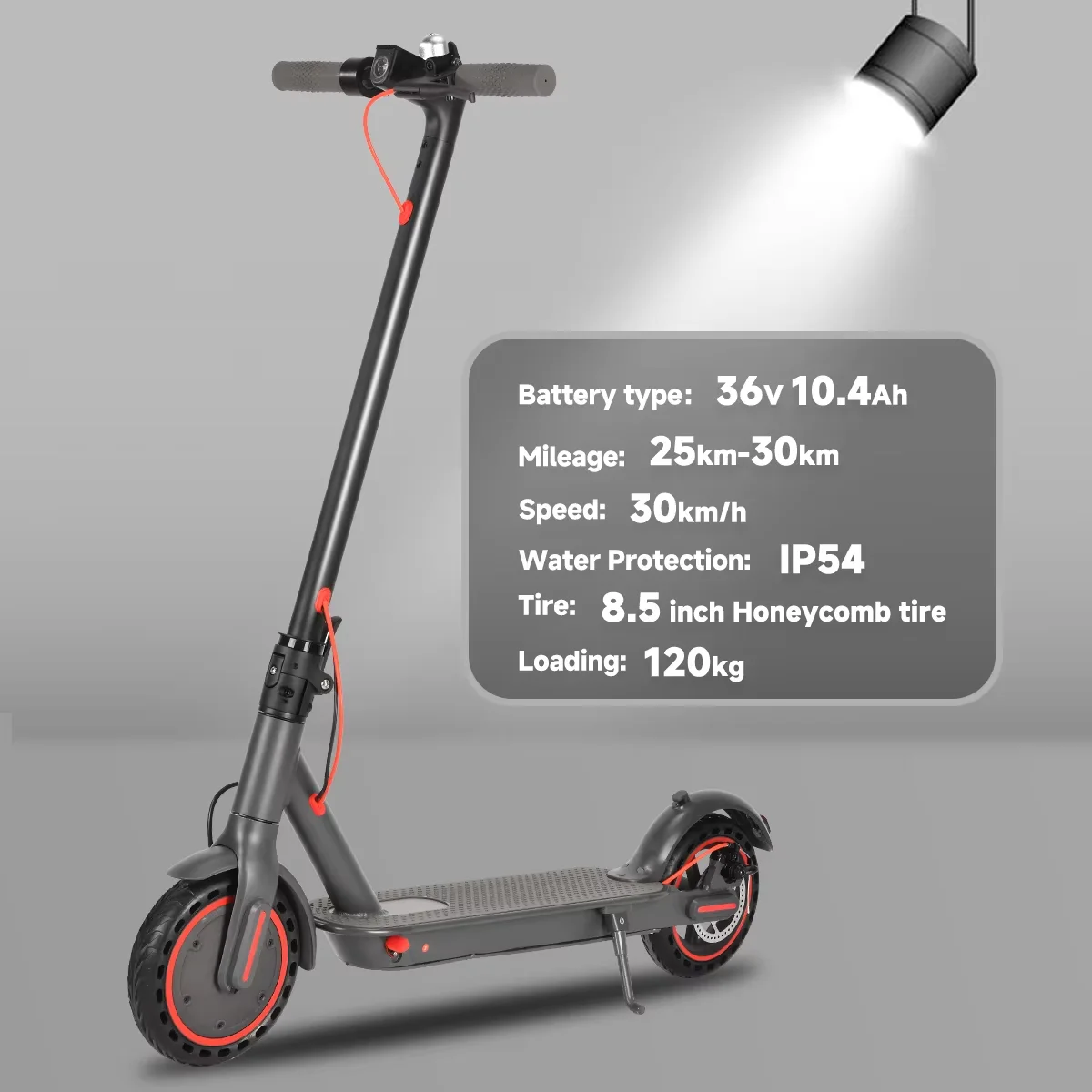 SUNNIGOO 350W Adult Electric Scooter With APP 36V 10.4Ah Escooter 30km/h Kick Scooter Lightweight Long Range 30km Scooter Commuting e-scooter