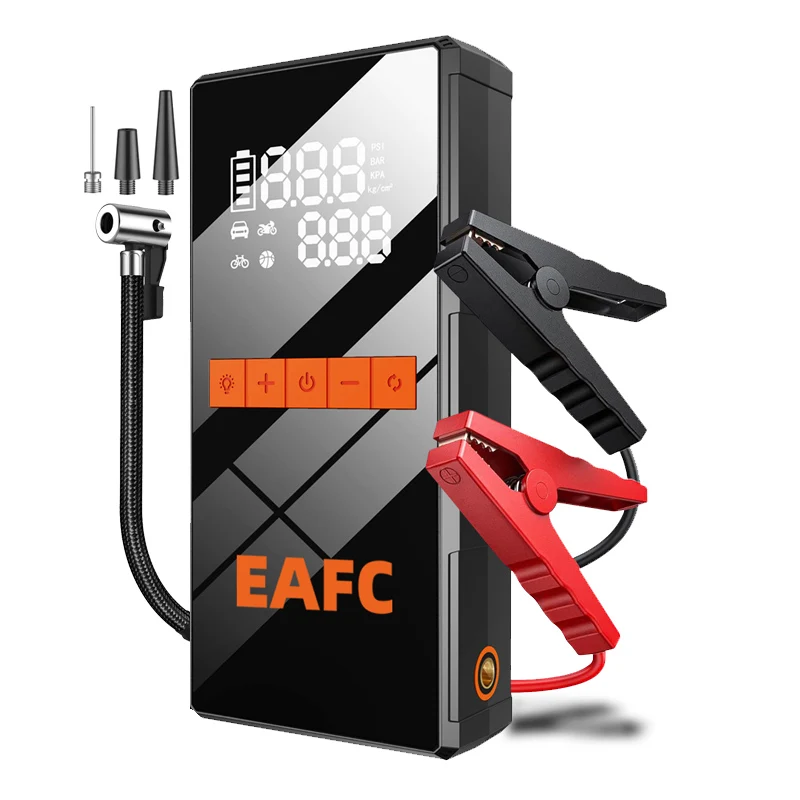 EAFC 150PSI Air Pump Car Battery Emergency Boosters 5000A Car Jump Starter Power Bank Portable Starting Device Car Starter
