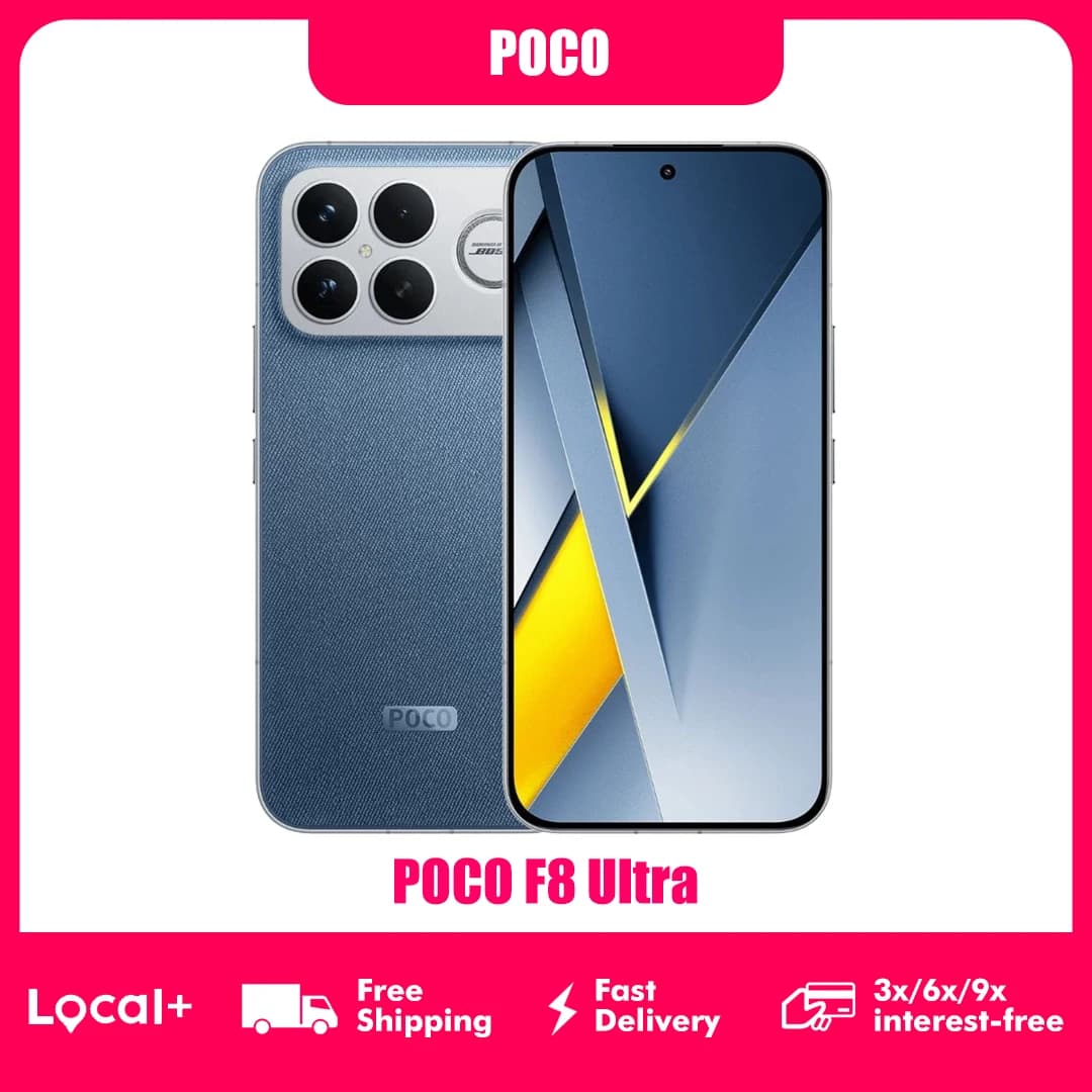 POCO F8 Ultra 5G, NFC,120Hz 6.9" AMOLED Display, 50 MP Light Fusion 950 Sensor with OIS, 6500 mAh Battery, IP68