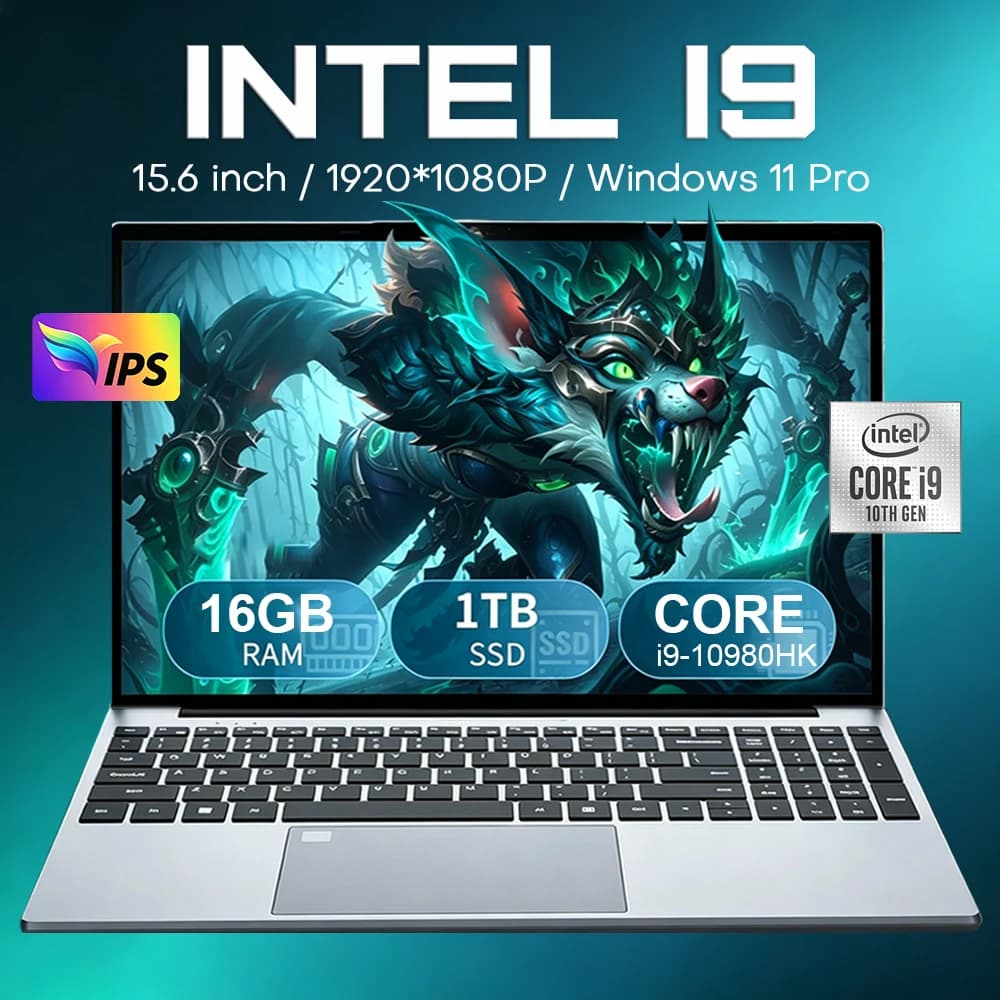 2026 15.6" Gaming Laptop Computer Intel Core I9 10980Hk Win 11 Pro Gamer Pc 16Gb Ram 1Tb 2Tb Ssd Notebook Pc Portable Laptops