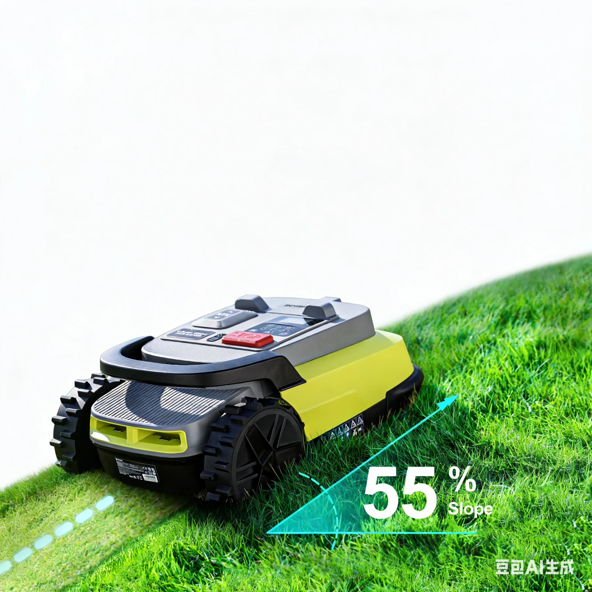 UBHOME M10 Robot Lawnmower up to 1000m² 55% Climbing RTK+AI Vision with GPS Anti-Theft Device App Control Robot Lawn Mower