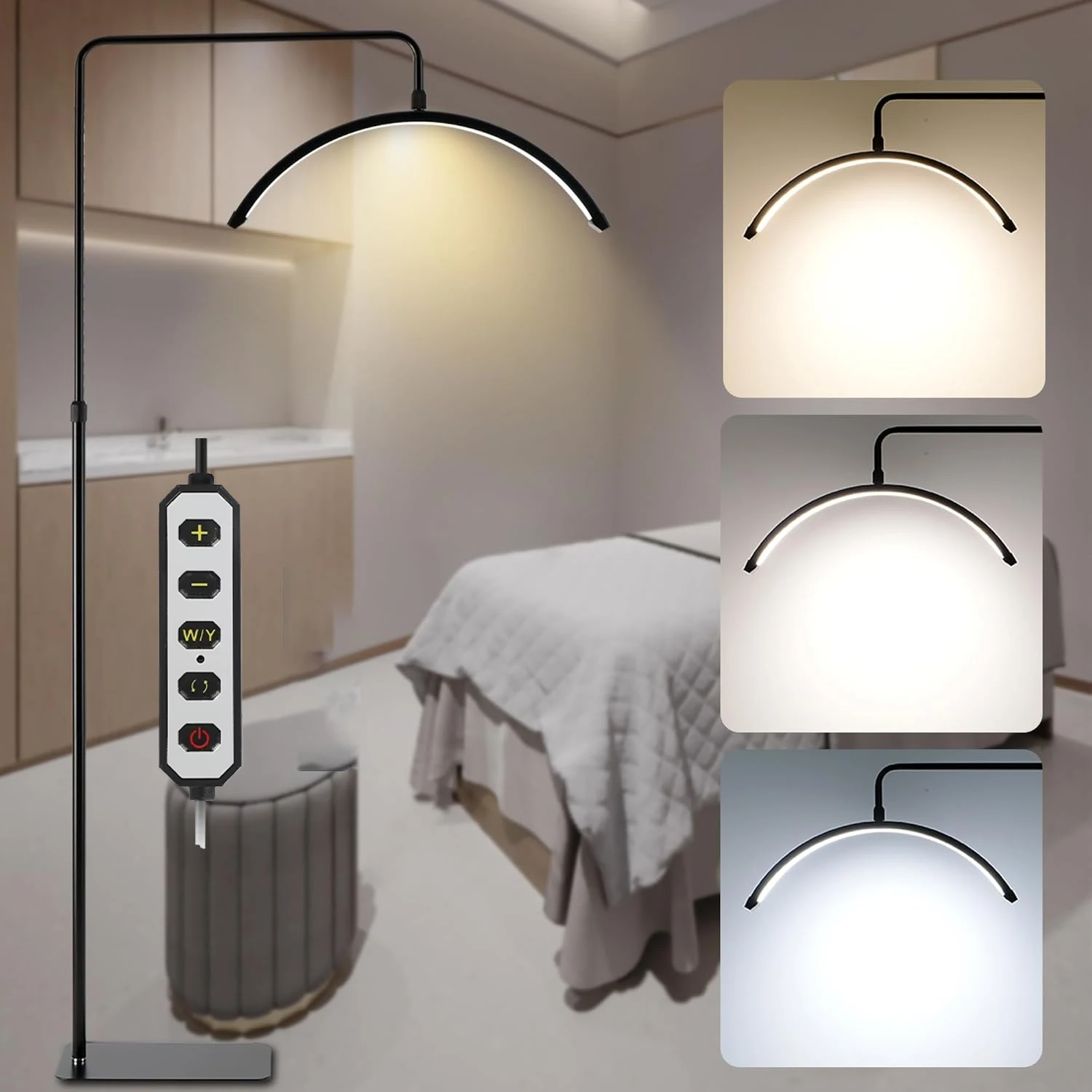 Lashes Lamp Half Moon Light Led Moon Lamp Photography Fill Light for Lashes Extension Beauty Floor Lamps For Makeup Beuaty Salon
