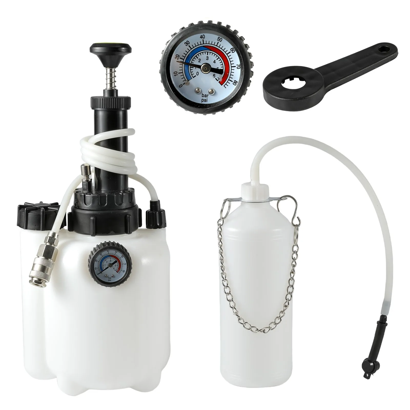 3L Manual Brake Oil Bleeder Car Brake Replacement Tools Auto Brake Bleeder Large Capacity Hydraulic For Ki Brake Bleeding