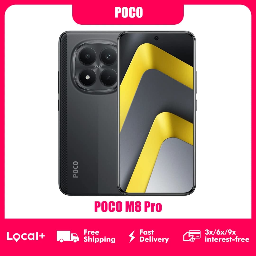 POCO M8 Pro 5G 8GB 256GB 12GB 512GB NFC 6500mAh Battery 50MP Camera Smartphone