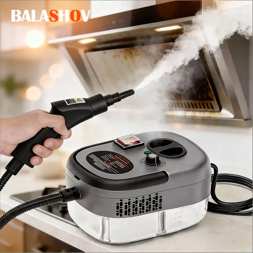 Steam Cleaner High 1500W Temperature Pressure Washer with Remote control Steam Cleaning Machine For Home Kitchen Hood Car EU