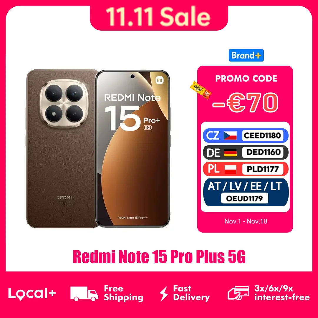 Xiaomi Redmi Note 15 Pro Plus 5G 8GB 12GB 256GB 512GB 6.83-inch NFC Snapdragon 7s Gen 4 200MP Dolby Atmos®Camera