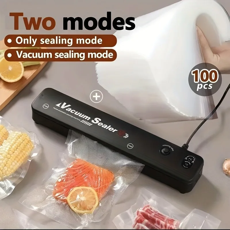 Automatic Sous Vide Machine for Dry and Wet Foods, with 60 Sous Vide Bags and Uk Plug, Ideal for Food Preservation