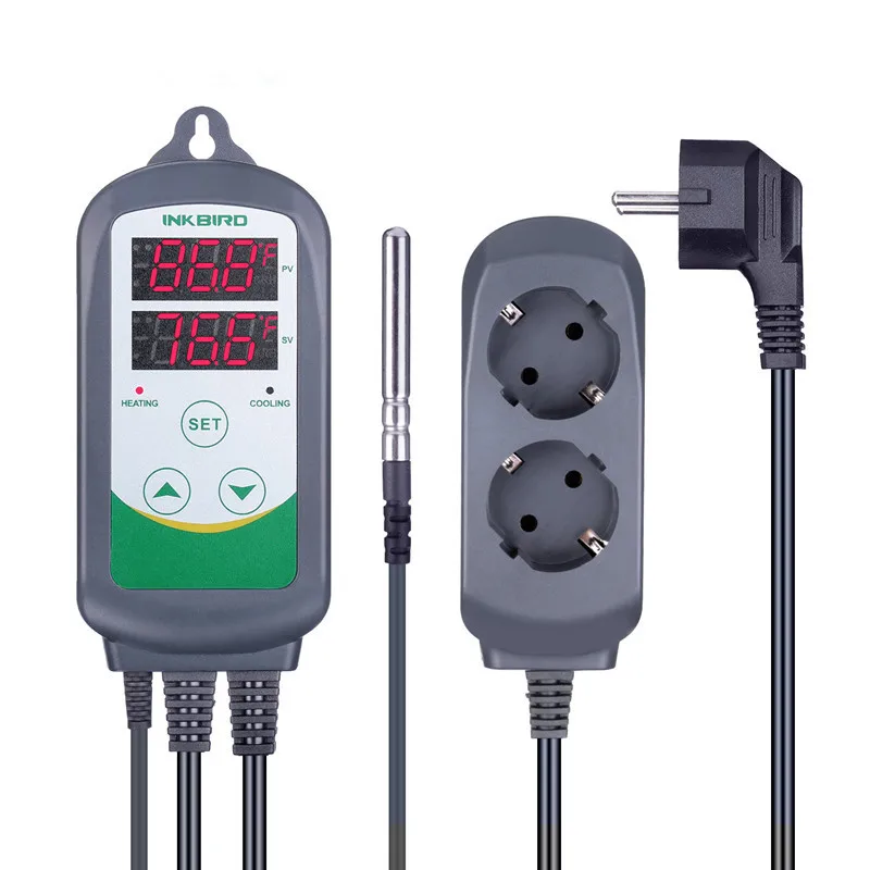 INKBIRD ITC-308 & 308WIFI EU Plug Digital Temperature Controller Thermostat Regulator Dual Relays Heating & Cooling Homebrewing