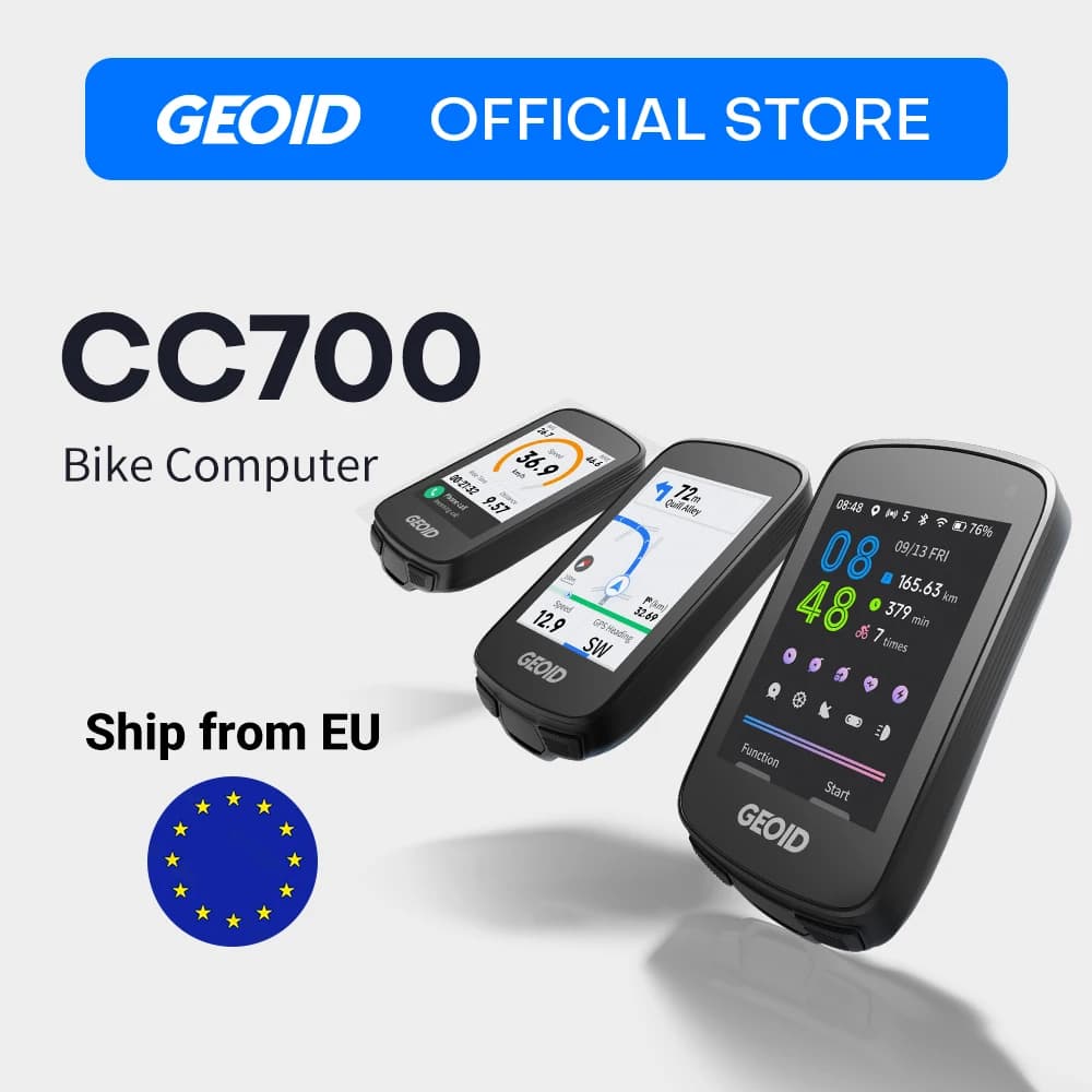 GEOID CC700 GPS Bike Computer 2.8-inch Color Screen Route Navigation Bicycle Speedometer WIFI Waterproof Cycling Odometer