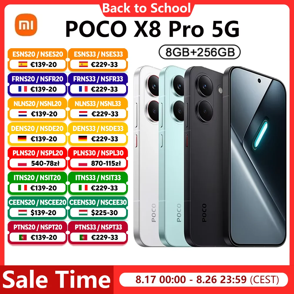 POCO X8 Pro - Smartphone 6.59 "Dimensity 8500-Ultra, 6500 mAh battery, 50MP Sony IMX882 Sensor with OIS