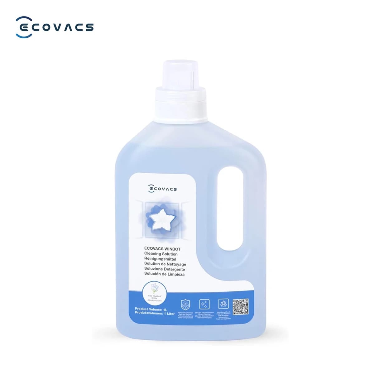 ECOVACS Winbot Cleaning Solution 1L Original Accessories Window Cleaning Robot Liquid Compatible with All WINBOT