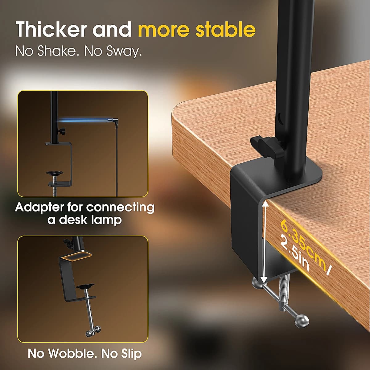 Ultra Bright LED Desk Lamp with Base/Clamp, High CRI Eye Protection Touch Dimmable Reading Lamp For Student Home Office Use
