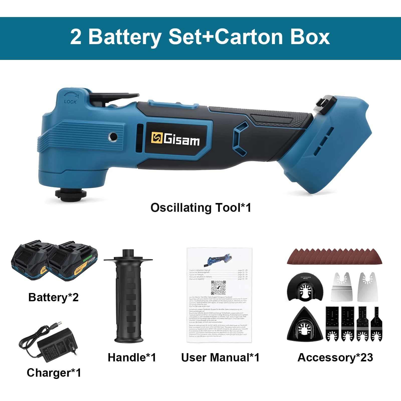 Gisam 7Gear Brushless Oscillating MultiTool 20000OPM Electric Woodworking Cutting Saw Home Decoration for Makita 18v Battery Pin