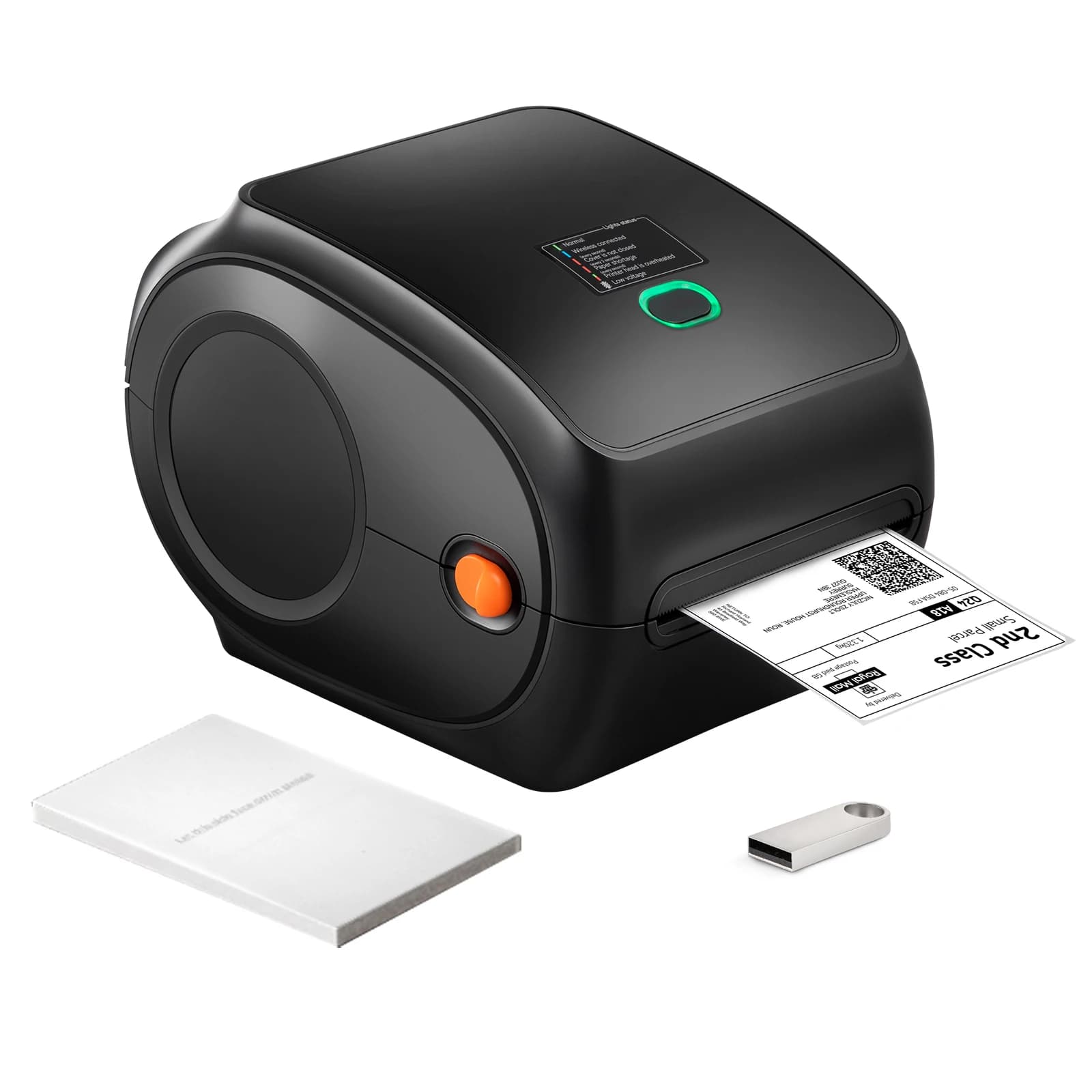 SucceBuy 300DPI Thermal Label Printer Bluetooth & Automatic Label Recognition Support Windows/Android for 4x6 Mailing Packages