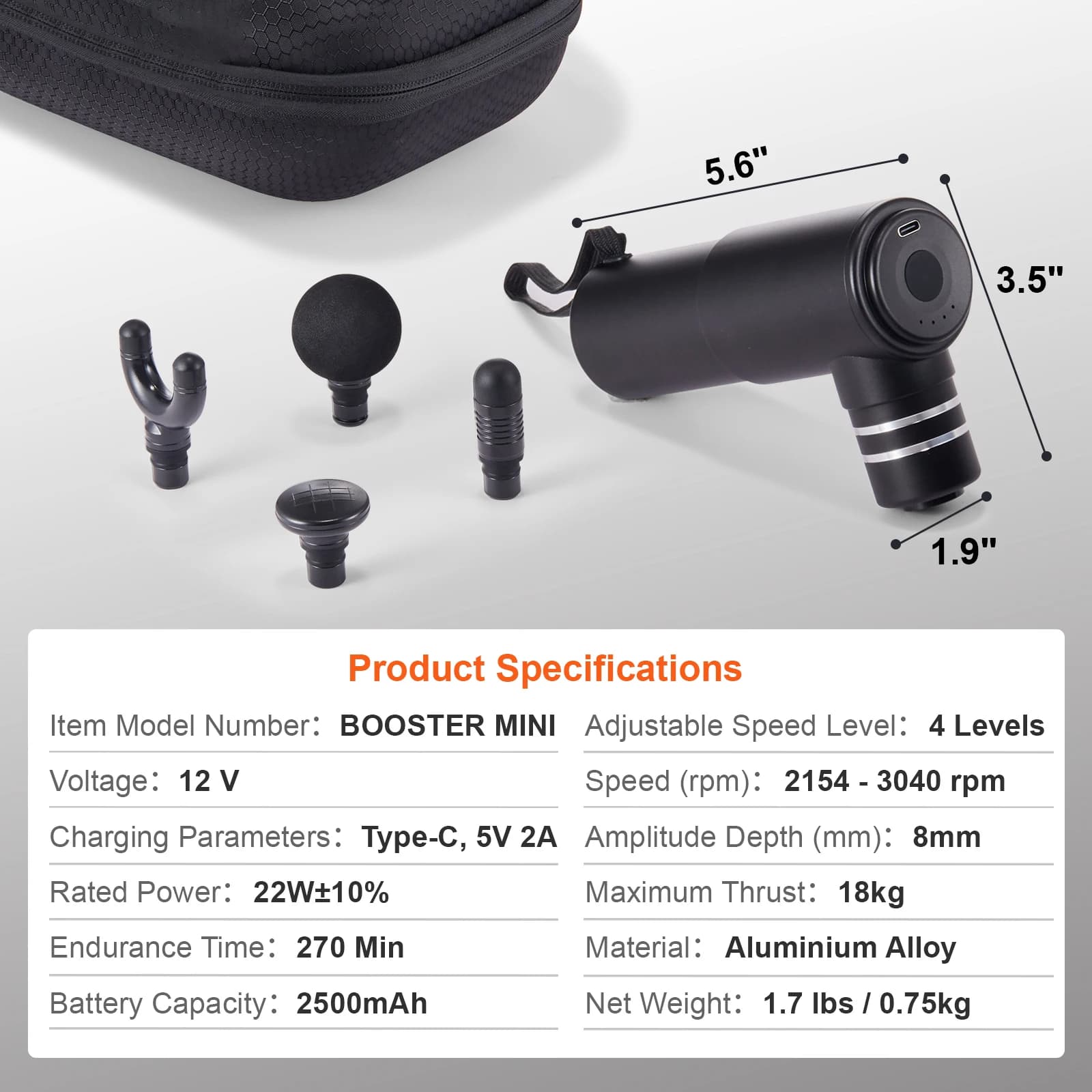 SucceBuy Portable Fascia Gun Vibration Handheld Massage Gun For Body Neck Back Deep Muscle Relaxation Fitness Slimming One Head