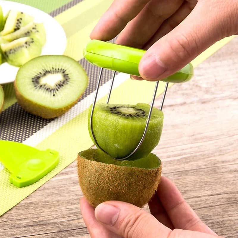 Detachable Kiwi Cutter Fruit Peeler Kitchen Tool Efficient Lemon Peeling Gadget Creative Salad Prep Accessory Compact Design