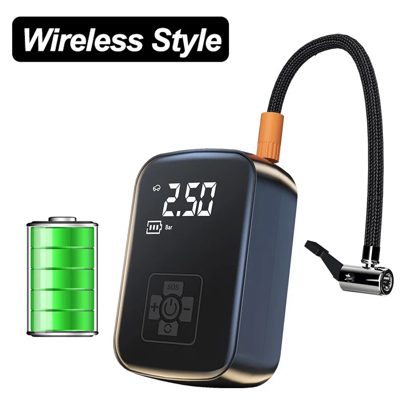 EAFC Portable150PSI Car Tire Inflator, Electric Pump for Bicycle, Motorcycle, Football, Basketball  Essential Tire Accessories