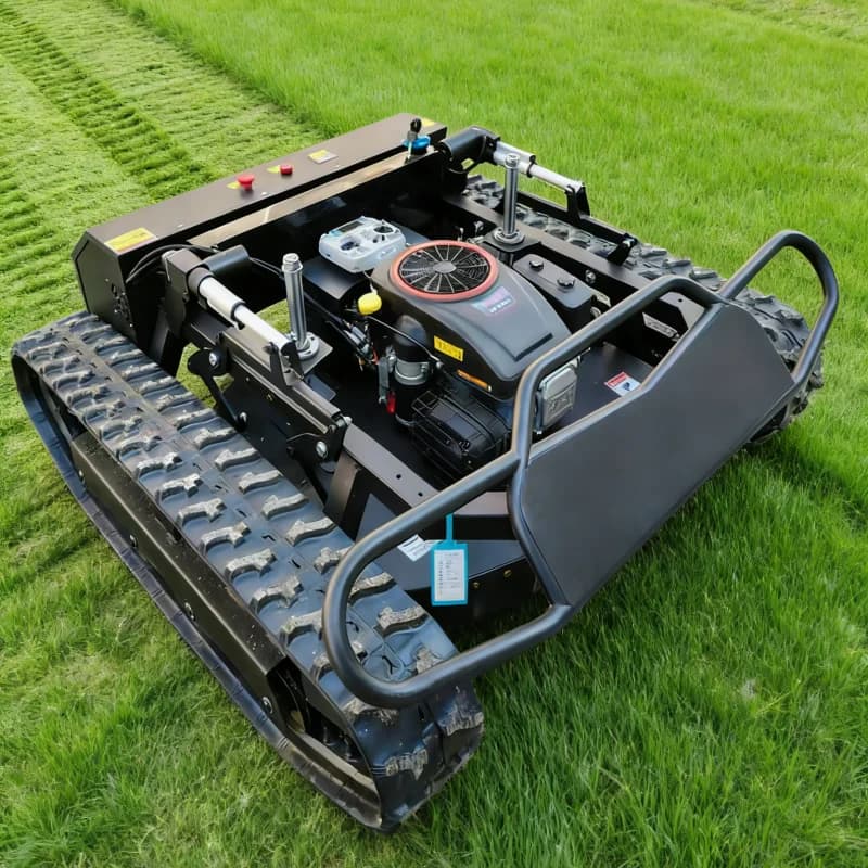 80Cm Cutting Width, Industrial Crawler Robot Lawn Mower, Gasoline Powered Remote Control Lawn Mower