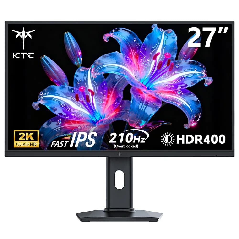 (H27T22 Upgraded Version) KTC H27T7P-2 Gaming Monitor 27“ 2560×1440 QHD 210Hz Lifting Base Fast IPS Gaming Panel & 2K Resolutio