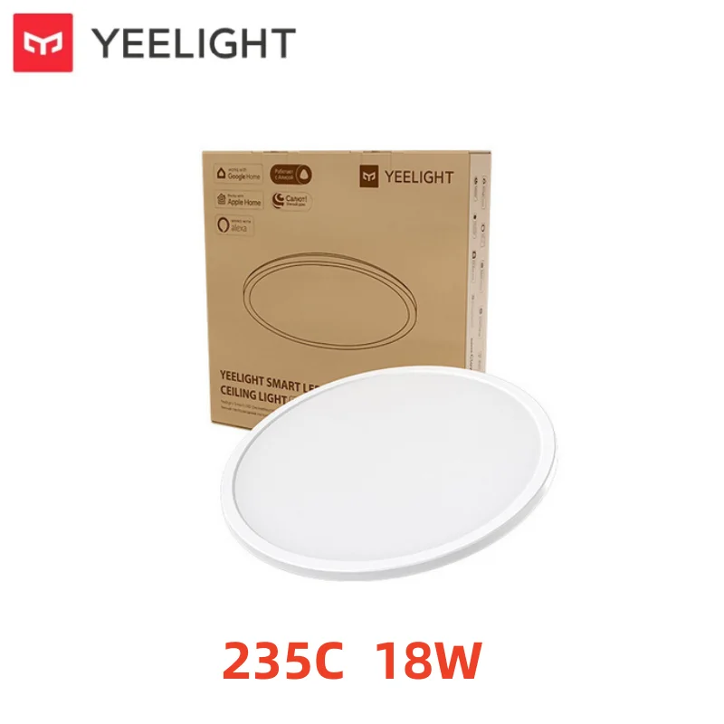 Global Version Yeelight Smart Ceiling Light RGB Wifi 18W/21W Dimmable 2700-6500K Ultra Slim Smart Voice Control Work with Mihome
