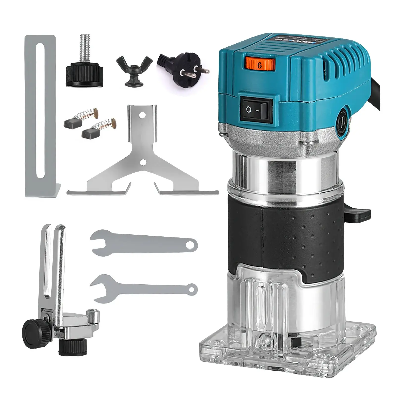 800W Woodworking Edge Trimming Machine Electric Woodworking Tool Multifunctional Small Chamfering Electric Carving Router Tool