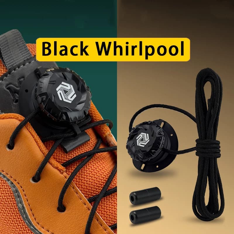 1/2Pair Swivel Buckle Laces Automatic Shoelace Without Ties Sneaker No Tie Shoelaces Accessories Rotating Quick-Adjust Fasteners