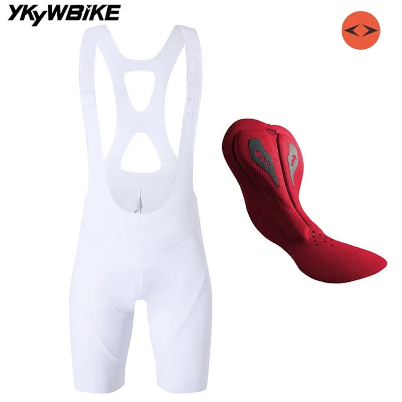YKYW Men Elastic Interface Seamless Cycling Bib Short 7 Hours Riding Summer Breathable Bicycle Bib Pants Pro Road Bike Clothing