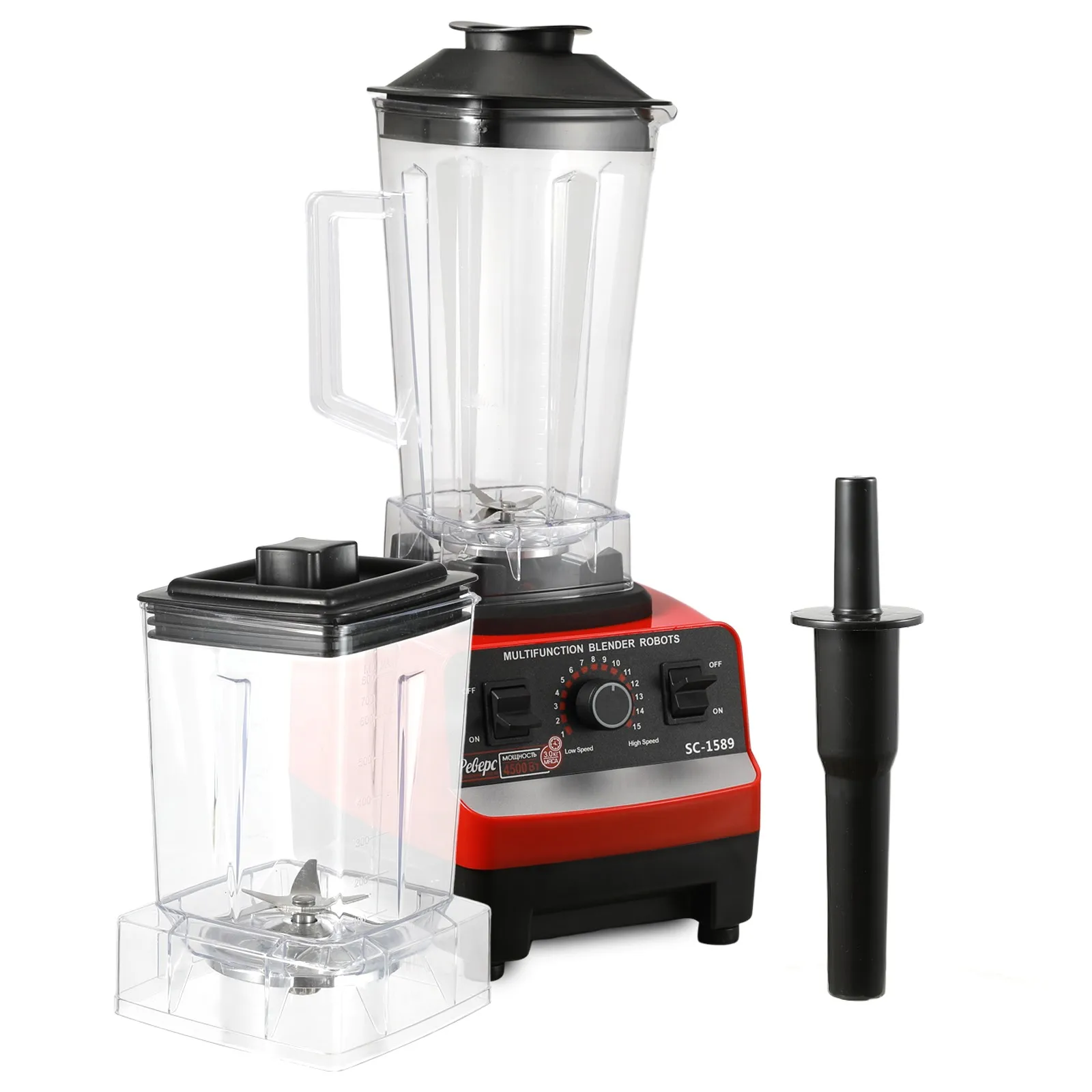 EU Standard 8-in-1 Multi-function Blender 9500W 32000RPM 3L Large Capacity Food Processor, Juicer, Meat Grinder, Dough Maker, Citrus Press with Full Attachments