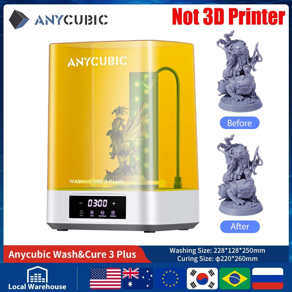 ANYCUBIC DLP SLA LCD Resin 3D Printer Photon Mono 4, Photon Mono M7, M7 Pro, Photon P1, Photon P1 Max, Wash and Cure 3 Plus, Max
