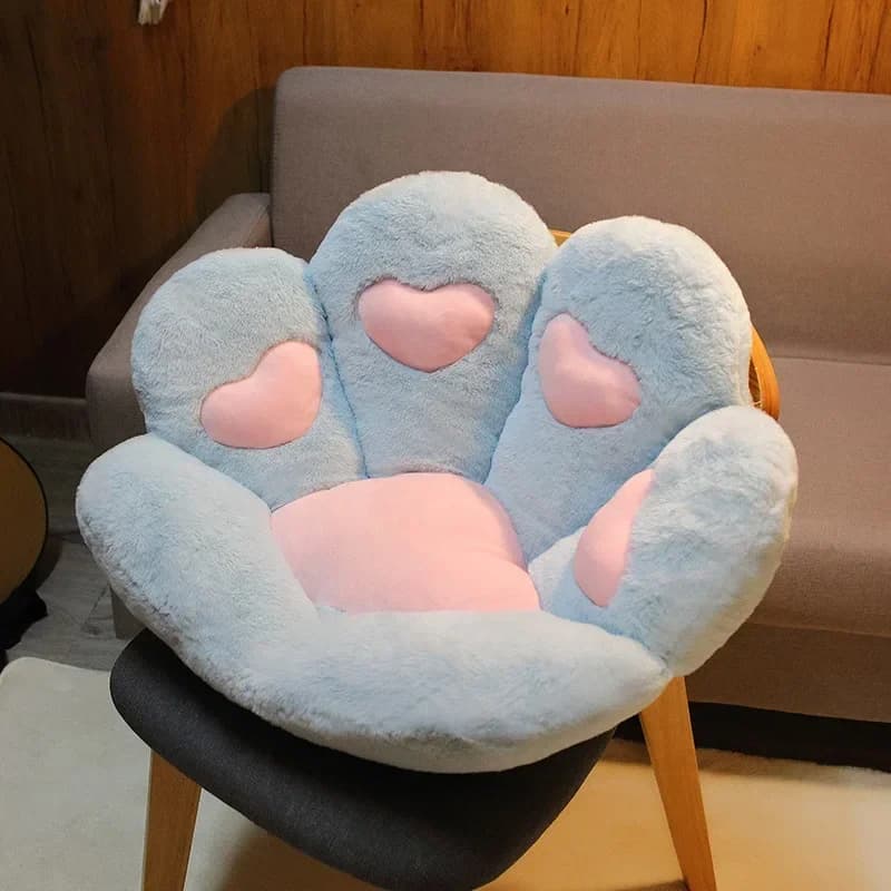 Large Cat Paw Plush Cushion Creative Cute Stuffed Pillow Decorative Bear Paw Plush Pillow Soft Office Chair Back Cushion Gifts