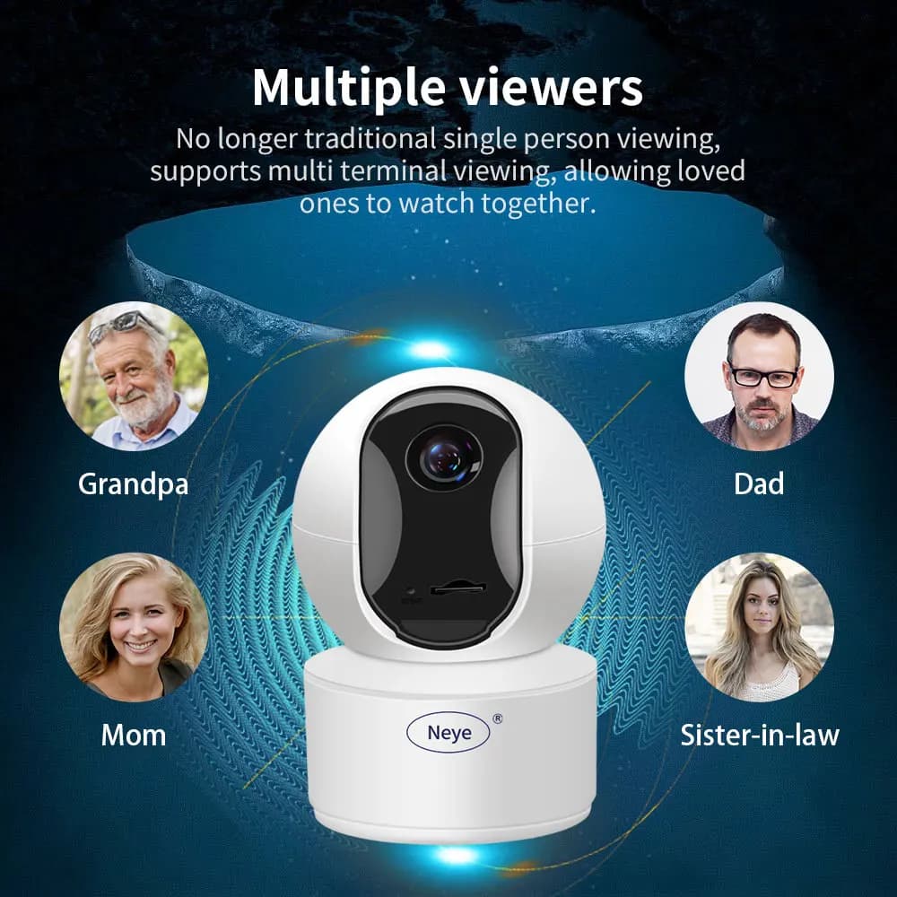Neye S5 8MP 4K WiFi Smart Home Camera Home Indoor Baby Monitor Night Vision gimbal 360 ° Automatic Tracking CCTV Home Camera