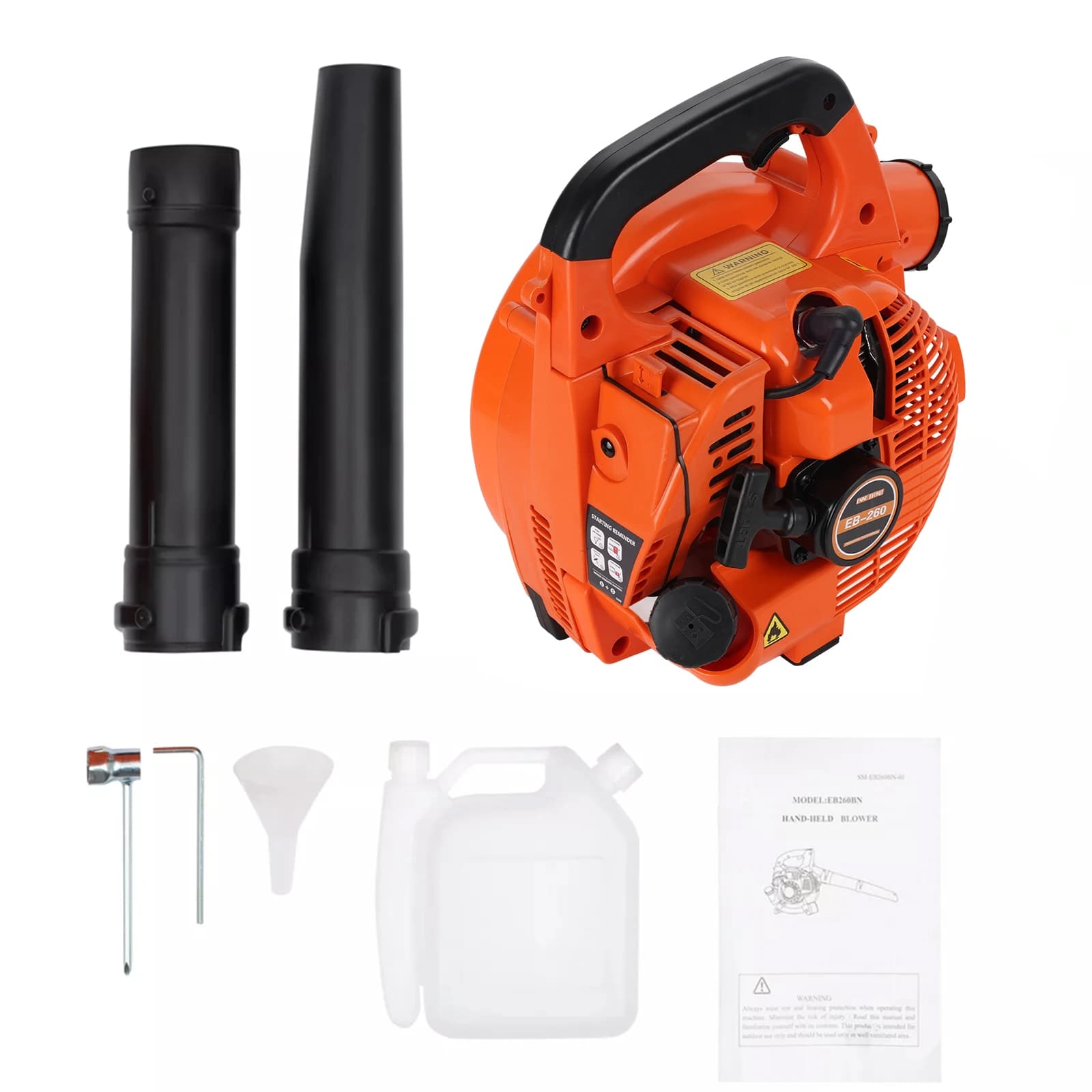 Podofo 75.6CC 2‑Stroke\4‑Stroke Backpack Gas Leaf Blower 2.8KW 7000Rpm High Power Petrol Blower Vacuum with 1.9L Fuel Tank Anti‑Vibration Shoulder Harness For Lawn Care Snow Blowing Yard Driveway Debris Clearing