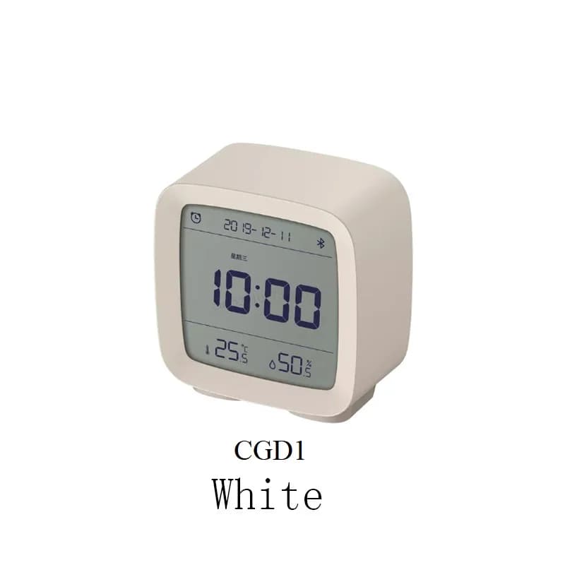 Qingping Smart Alarm Clock with LCD Screen Adjustable Nightlight Temperature Humidity Monitor