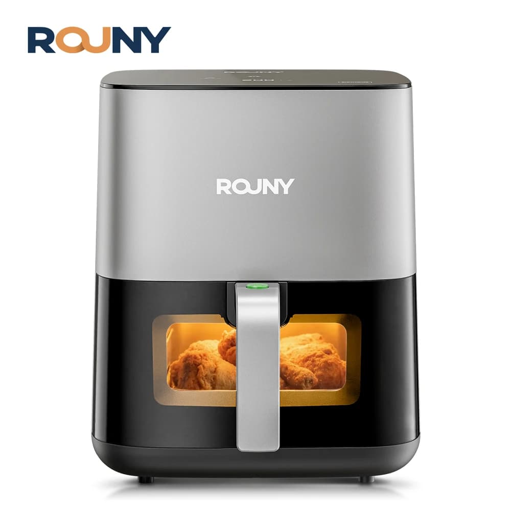 ROUNY MIUI Air Fryer 5L, Electric Hot Fryer Oven Oilless Cooker with Touch Control & Nonstick Basket & Visible Window, MIUI-Cyclone Tech