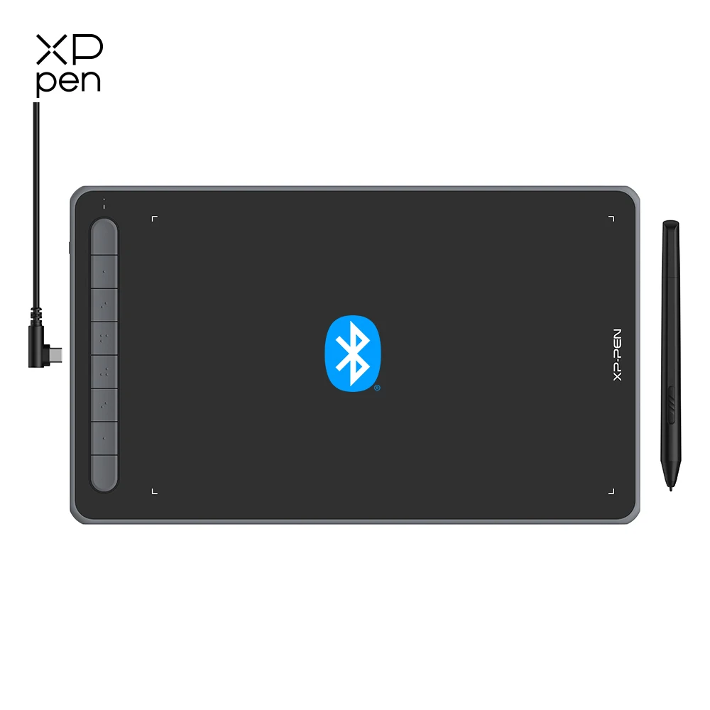 XPPen Deco LW Graphic Digital Tablet Drawing Pen Tablet Wireless Bluetooth V5.0 Tilt Supported Battery-free Stylus 8192 Levels