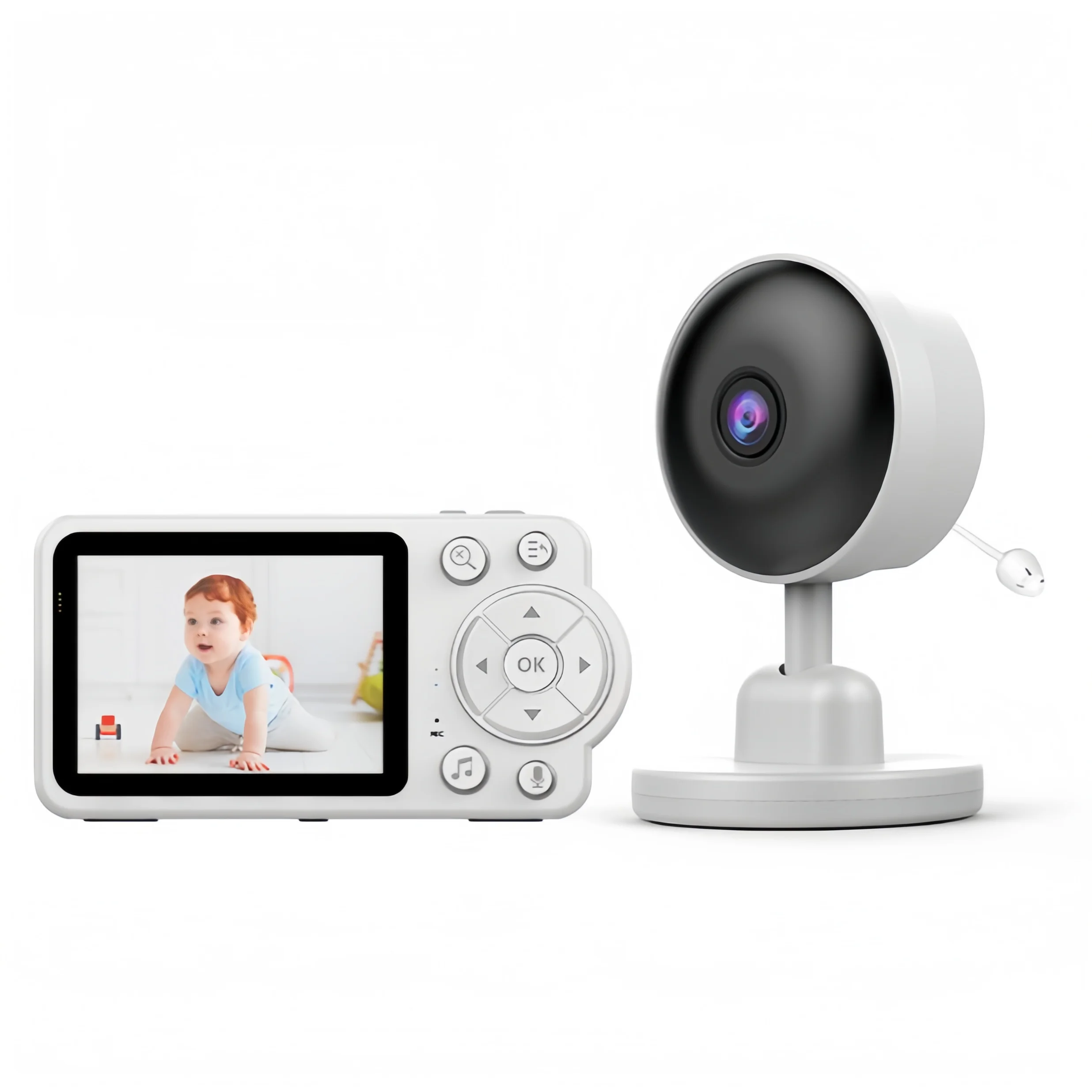 2.8 inch baby monitor with camera, two way audio, temperature & Humidity Monitoring, night vision